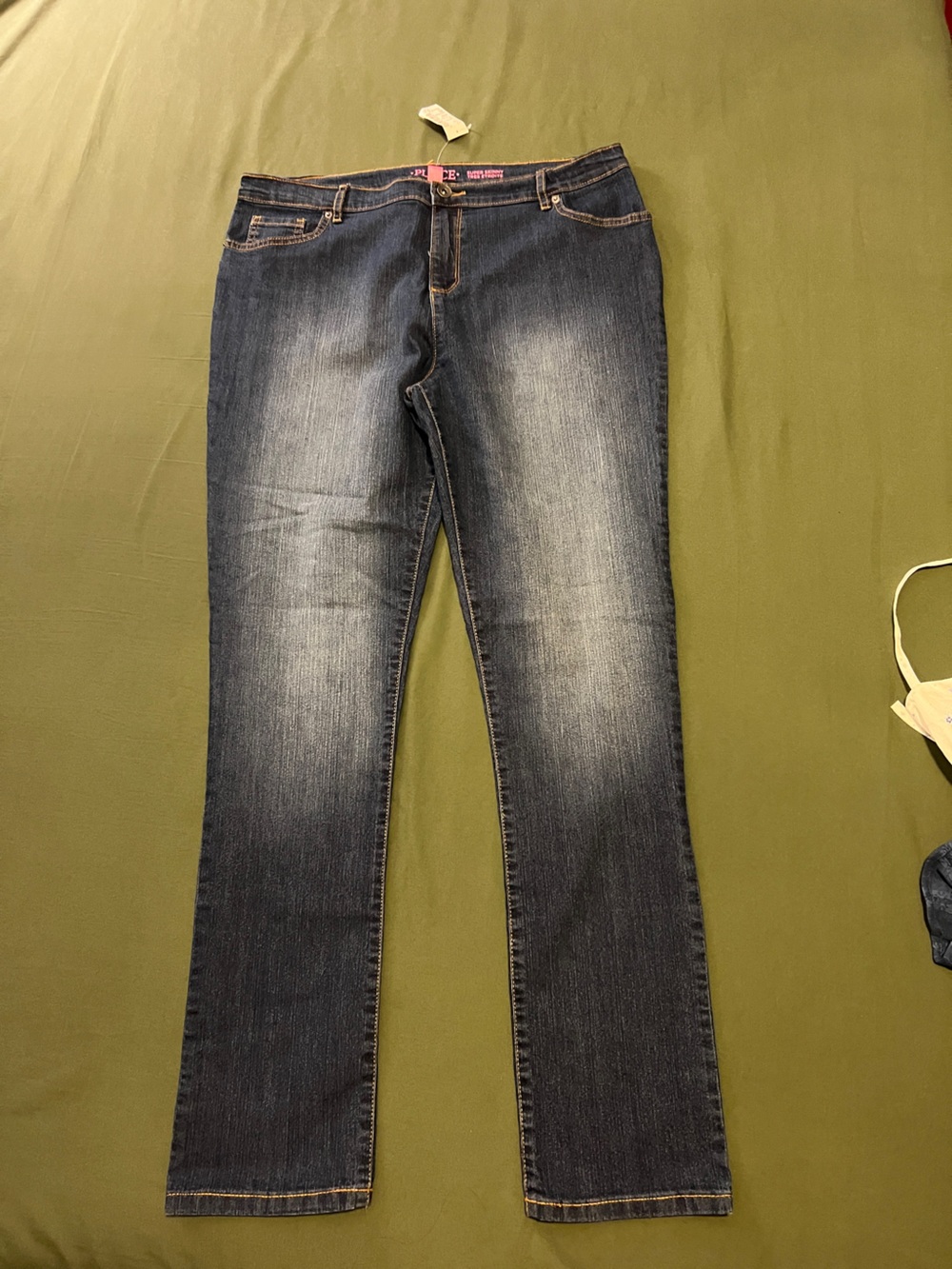 Dark Blue Faded Skinny Jeans Girl’s Size 20